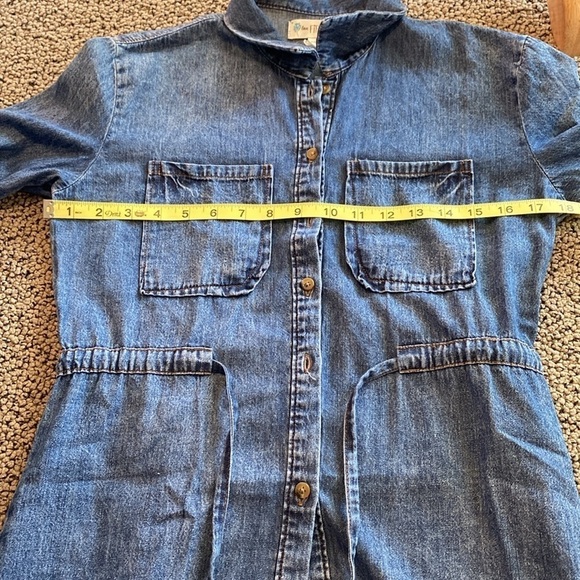 Denim Shirt Dress Size XS in Like New Condition - Picture 7 of 8